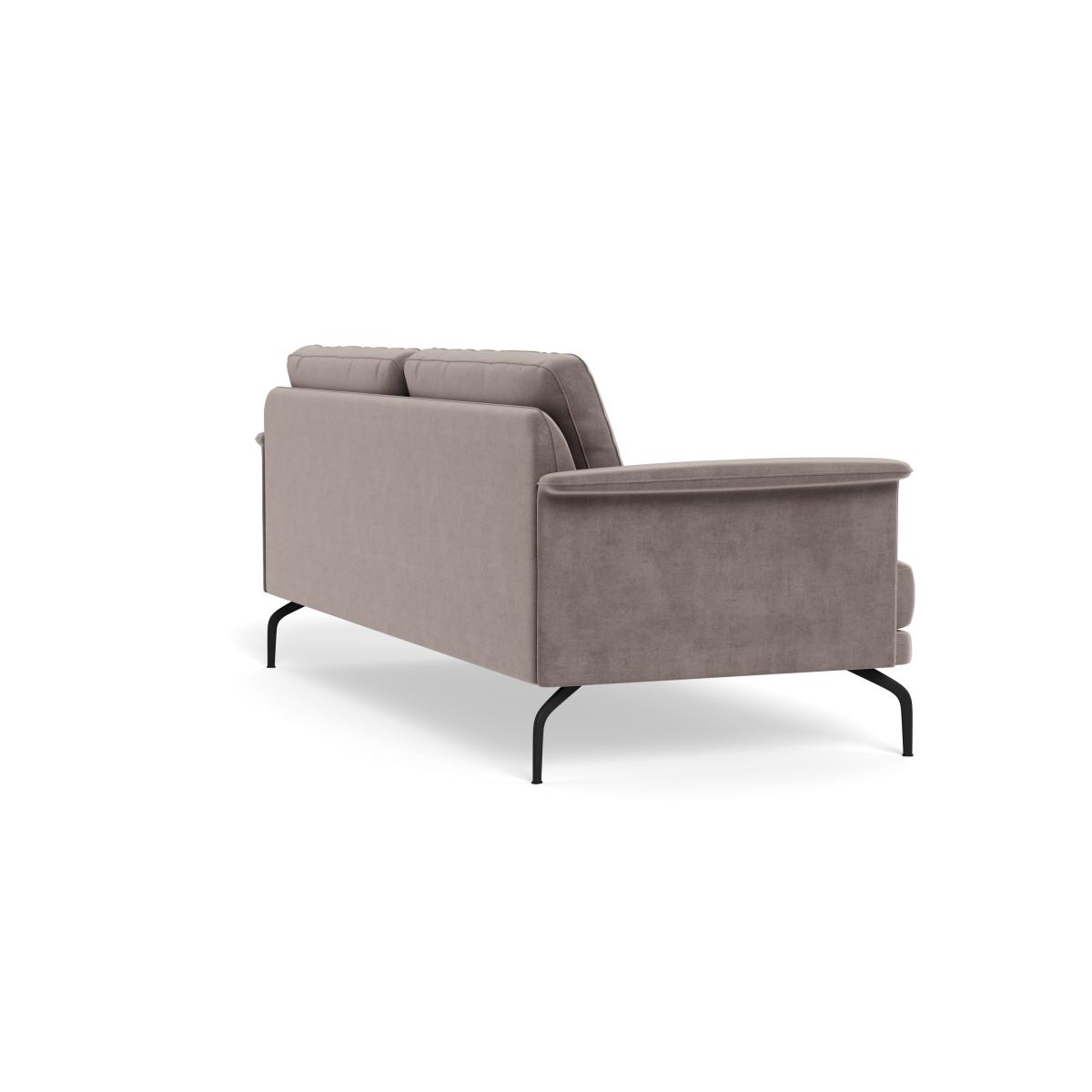 Heal's Iver 4 Seater Sofa Smart Luxe Velvet Mushroom Black Feet – image 5