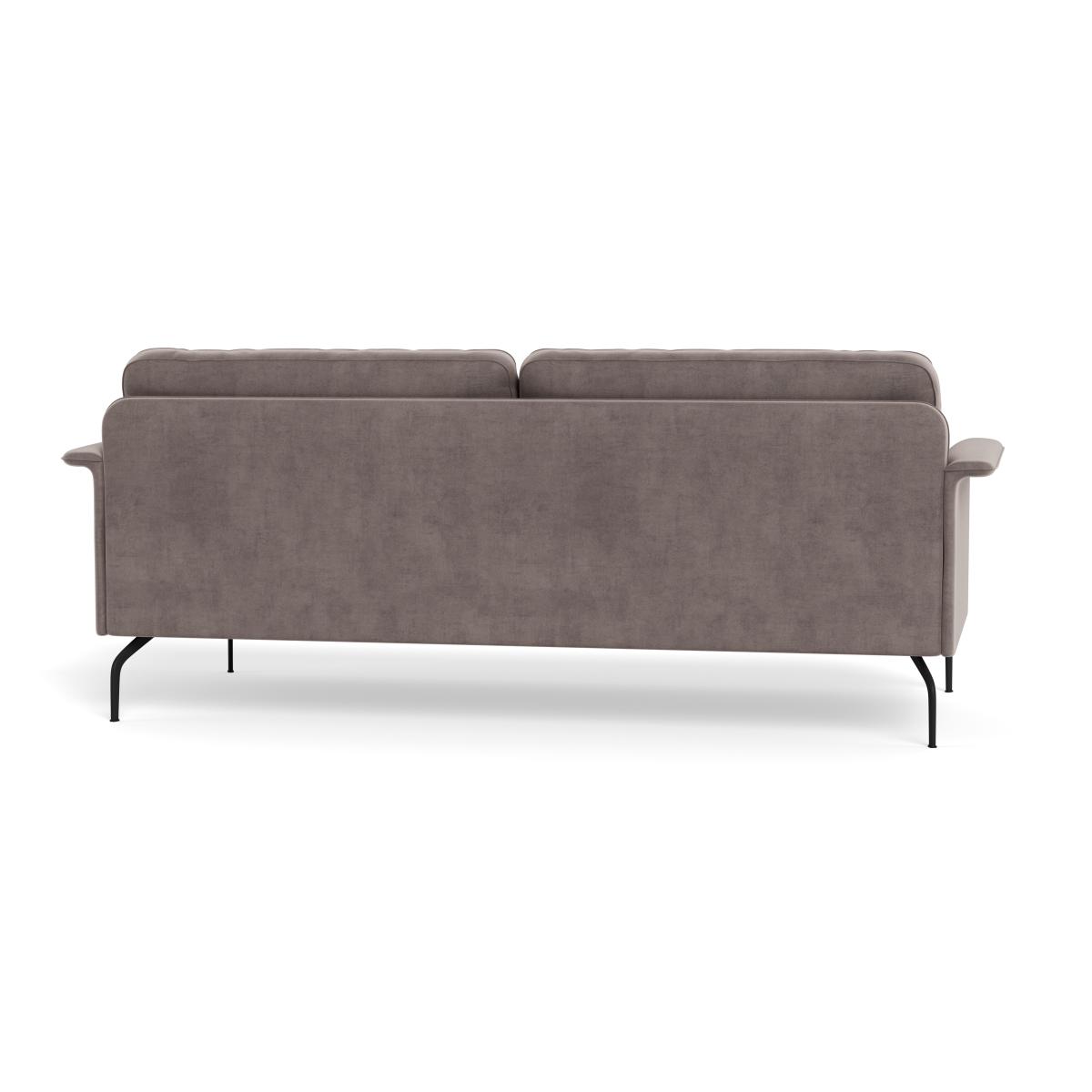 Heal's Iver 4 Seater Sofa Smart Luxe Velvet Mushroom Black Feet – image 6