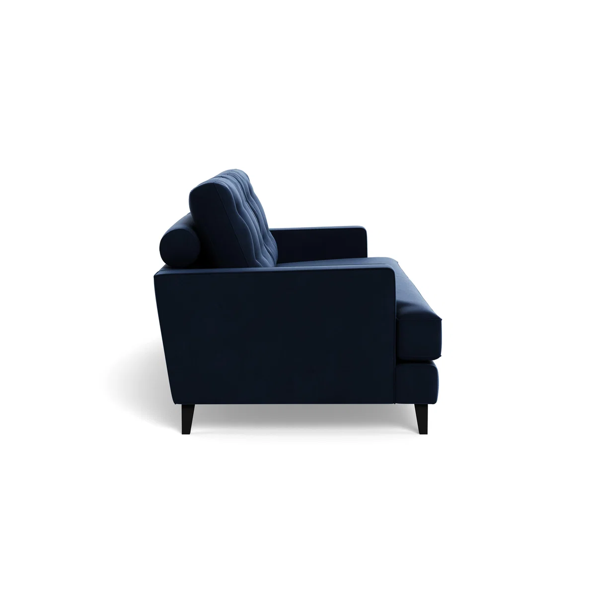 Heal's Mistral 4 Seater Sofa Smart Velvet Dusk Black Feet – image 4