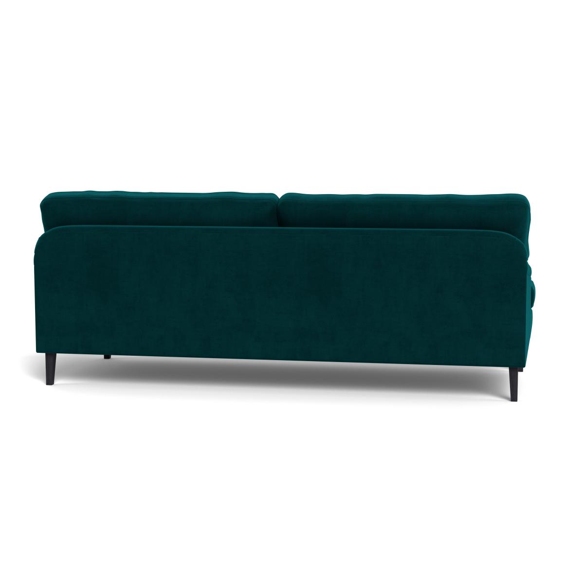 Heal's Stanton 4 Seater Sofa Smart Luxe Velvet Ocean Walnut Stained Feet – image 6