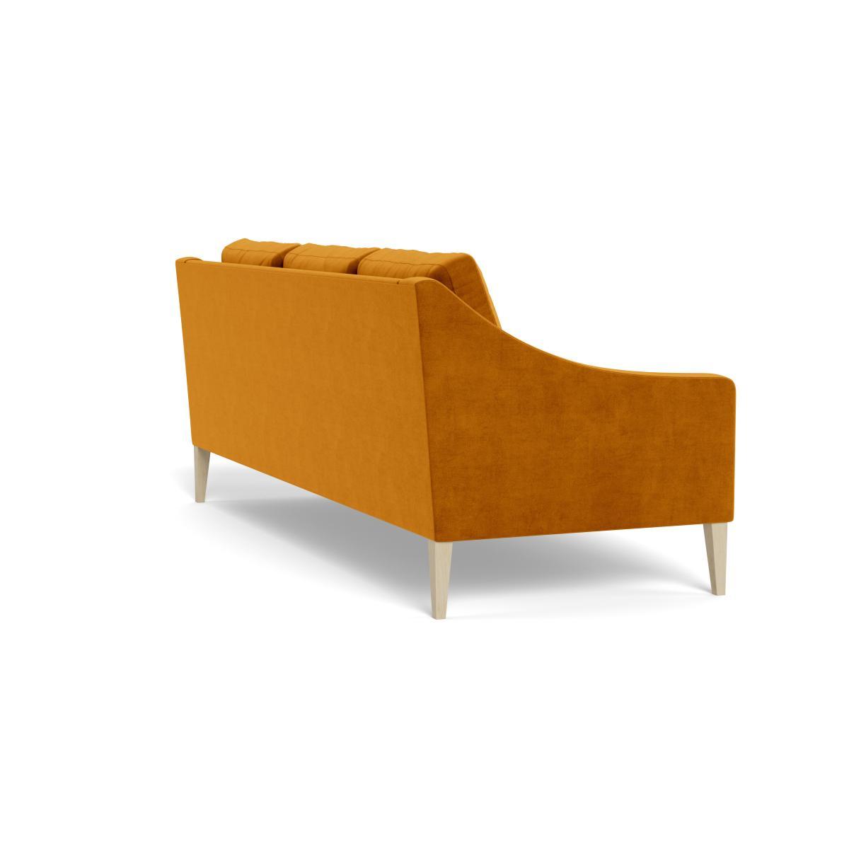 Heal's Richmond 4 Seater Sofa Smart Luxe Velvet Cognac Natural Ash Feet - Heal's UK Furniture – image 4