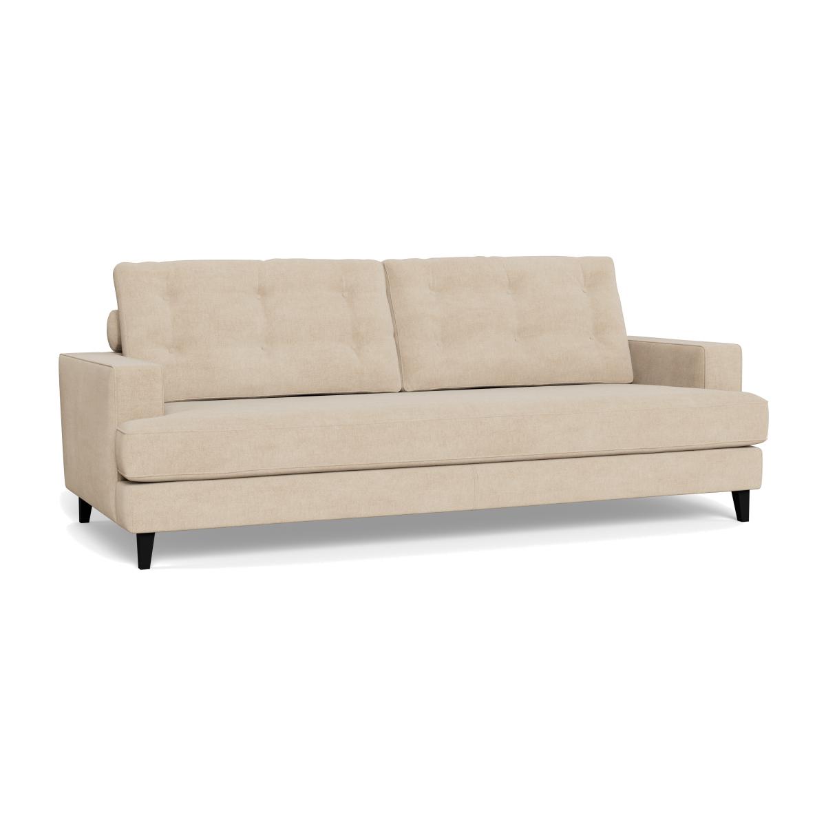 Heal's Mistral 4 Seater Sofa Brushed Cotton Oat Black Feet – image 1