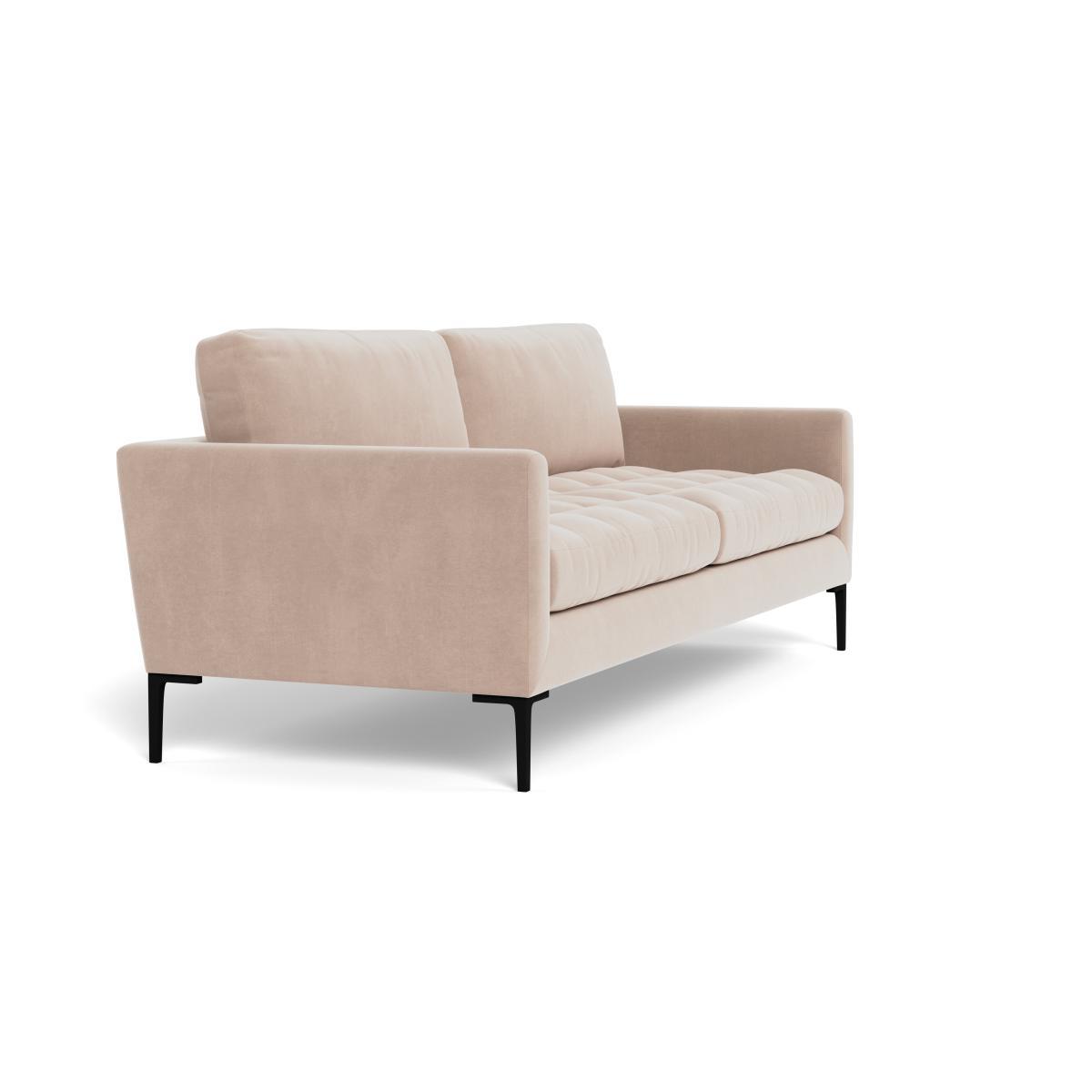 Heal's Eton 4 Seater Sofa Smart Velvet Pebble Brass Feet - Heal's UK Furniture – image 2