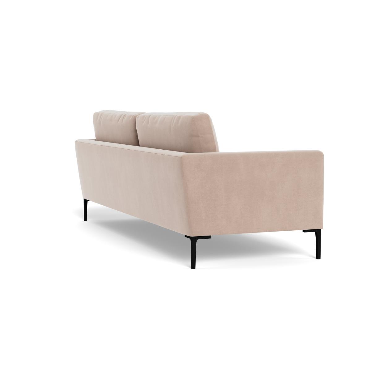 Heal's Eton 4 Seater Sofa Smart Velvet Pebble Brass Feet - Heal's UK Furniture – image 4