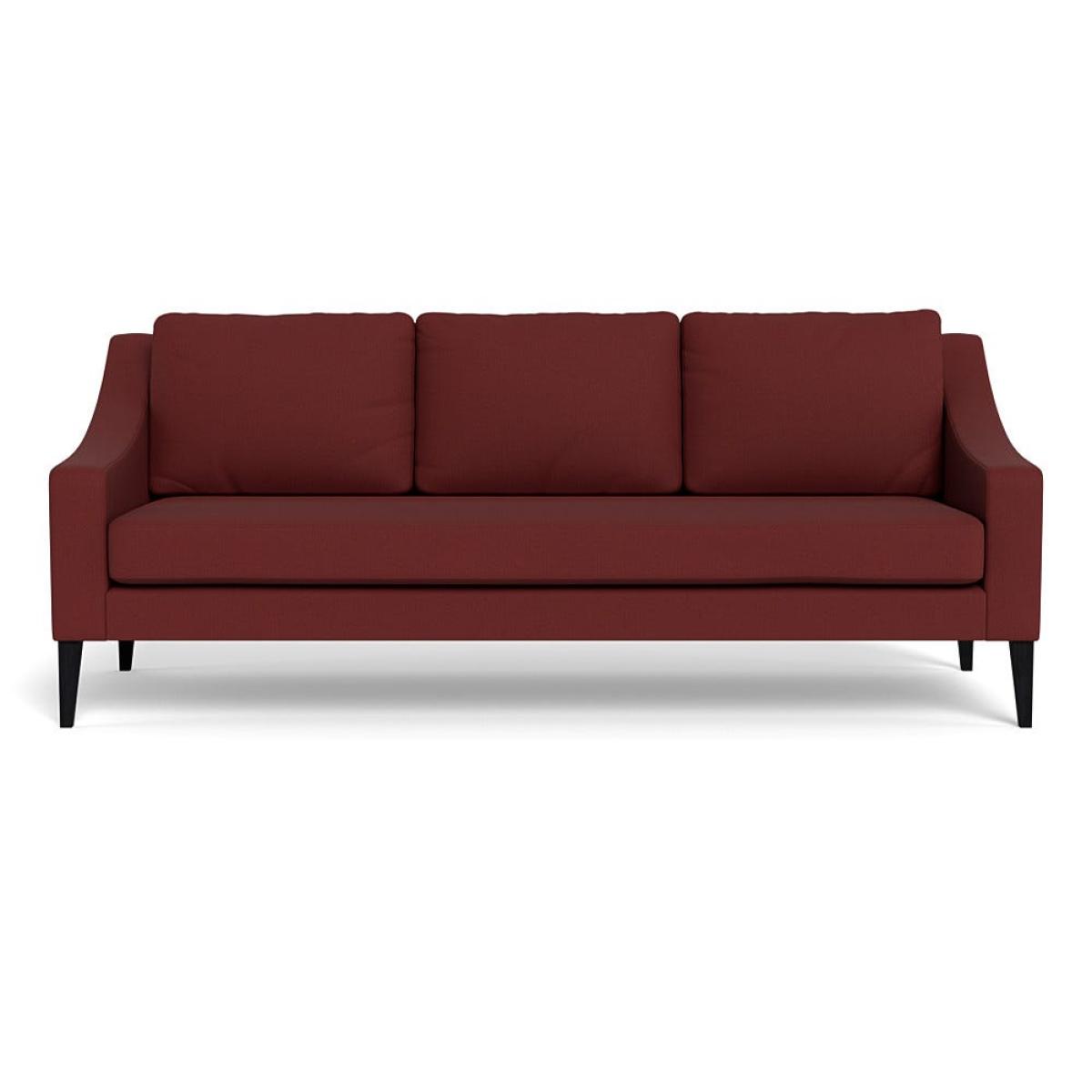 Heal's Richmond 4 Seater Sofa Capelo Linen-Cotton Etruscan Red Black Feet – image 2
