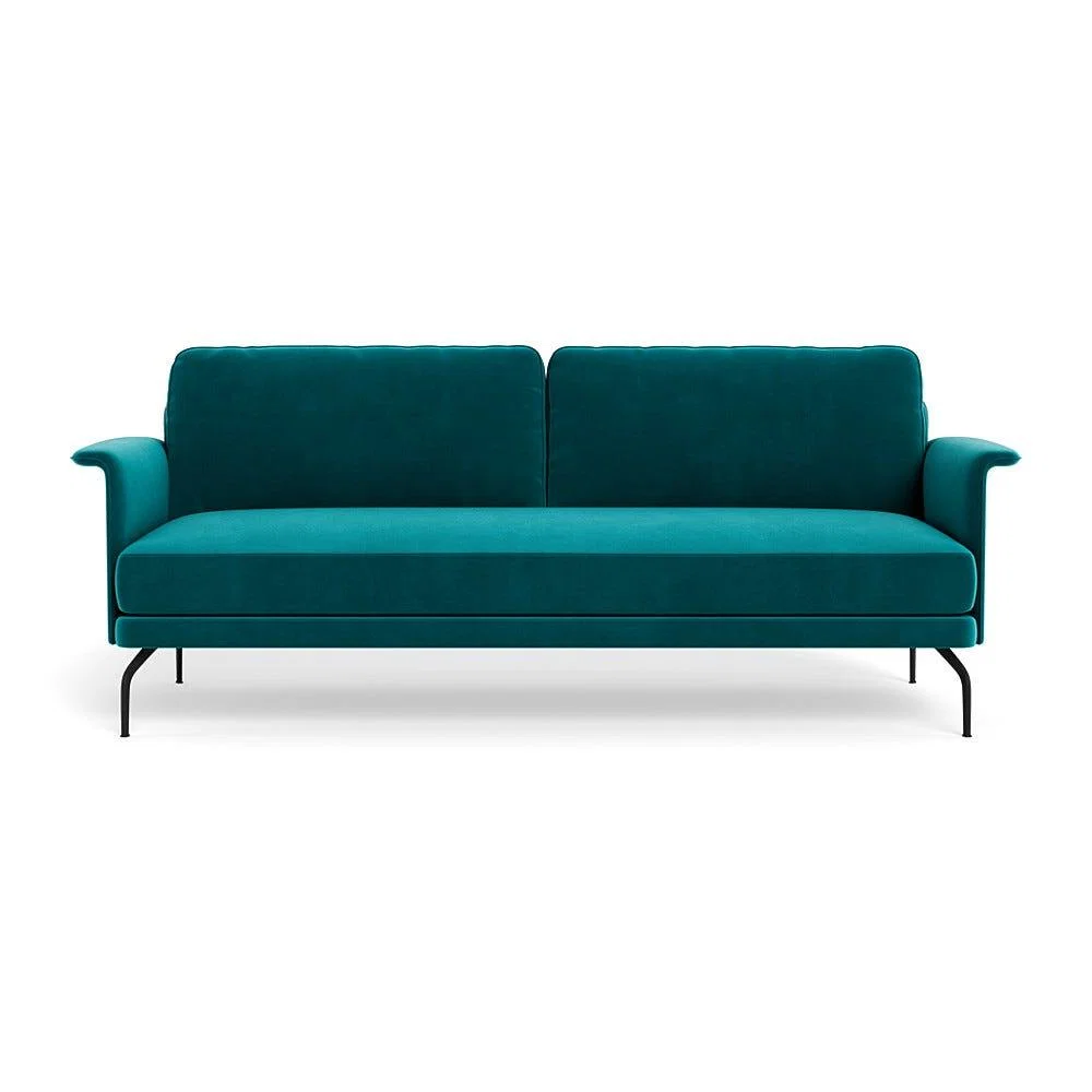 Heal's Iver 4 Seater Sofa Smart Velvet Petrol Black Feet – image 2