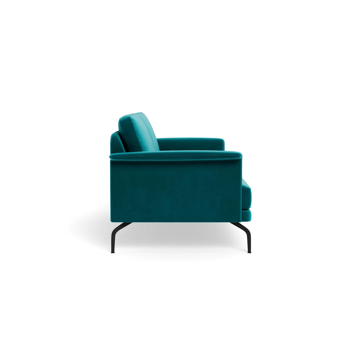 Heal's Iver 4 Seater Sofa Smart Velvet Petrol Black Feet – image 4