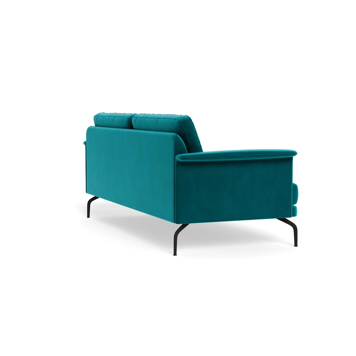 Heal's Iver 4 Seater Sofa Smart Velvet Petrol Black Feet – image 5