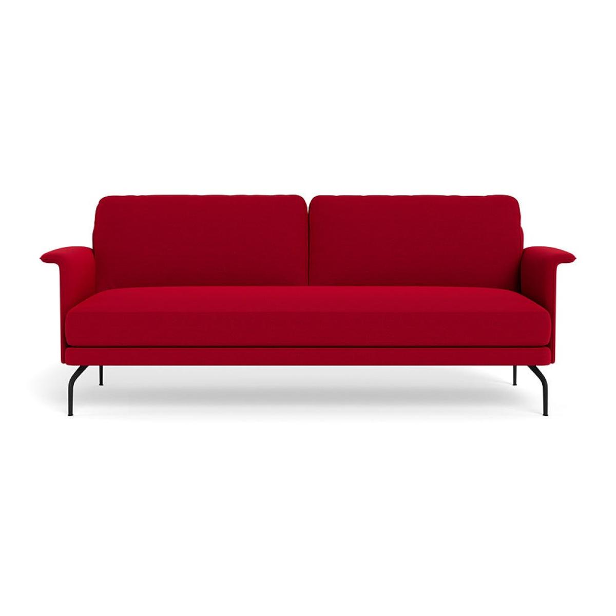 Heal's Iver 4 Seater Sofa Melton Wool Red Oxide Black Feet – image 2