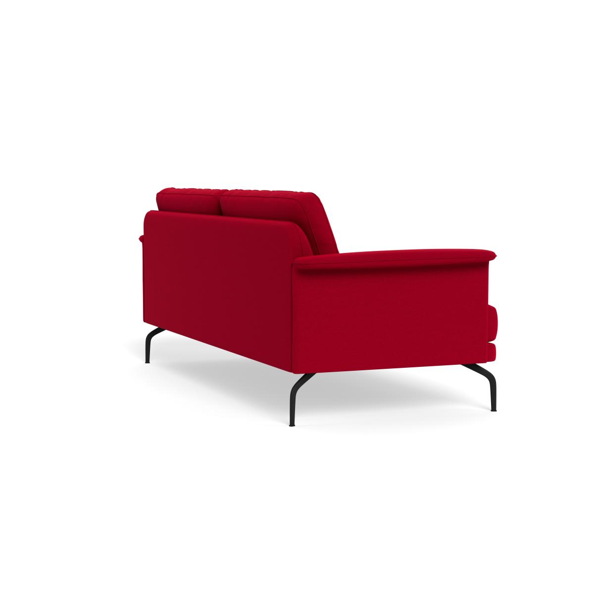 Heal's Iver 4 Seater Sofa Melton Wool Red Oxide Black Feet – image 5