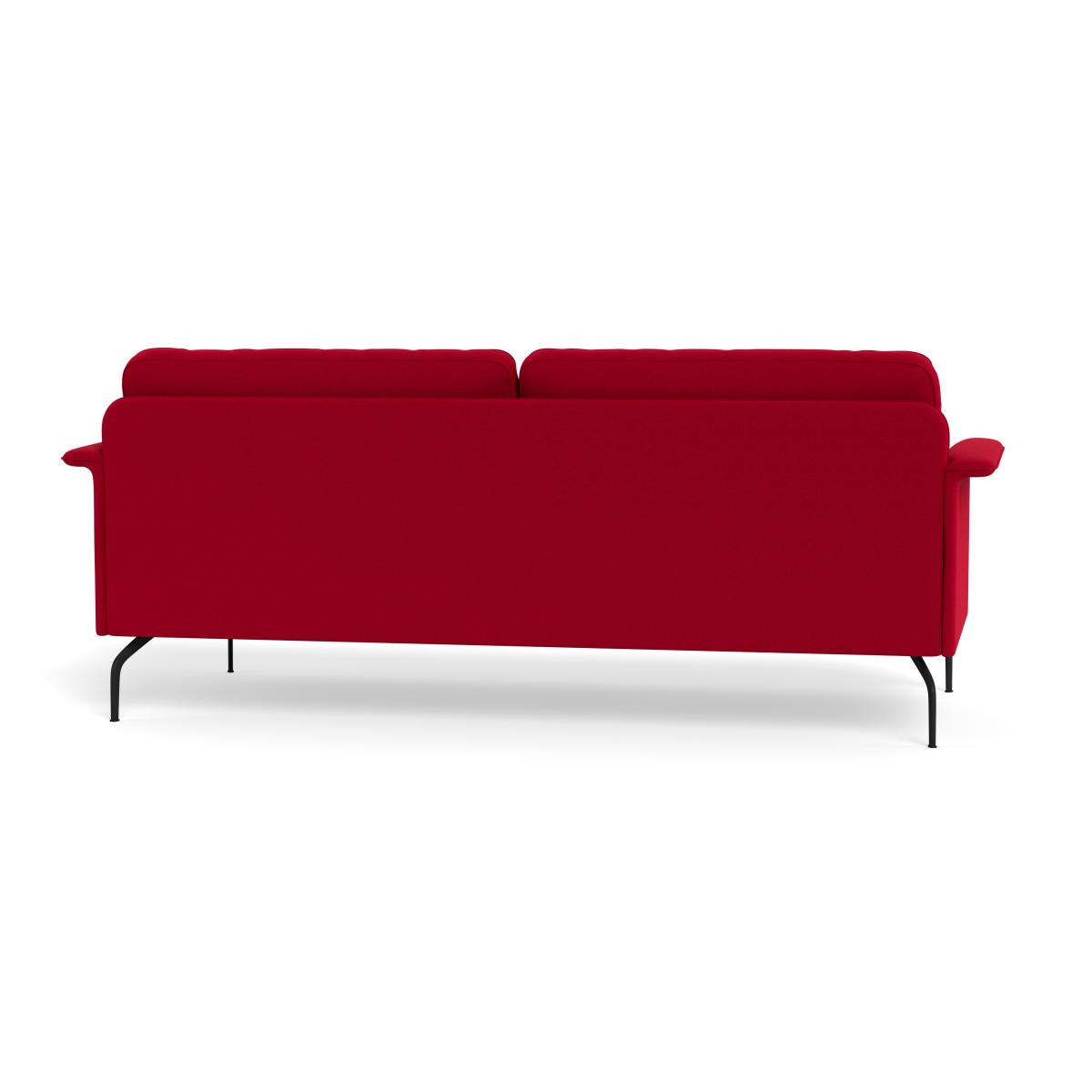 Heal's Iver 4 Seater Sofa Melton Wool Red Oxide Black Feet – image 6