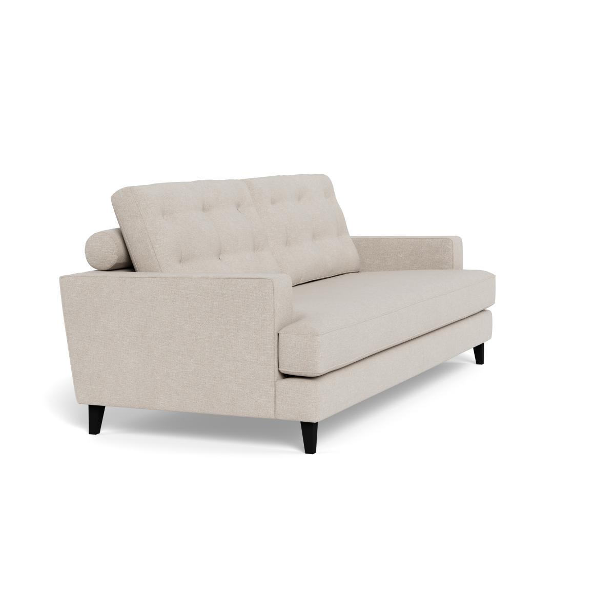 Heal's Mistral 4 Seater Sofa Texture Limestone Black Feet - Heal's UK Furniture – image 2
