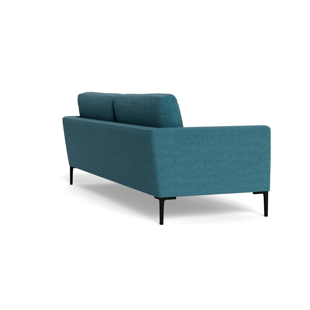 Heal's Eton 4 Seater Sofa Brushed Cotton Cadet Black Feet - Heal's UK Furniture – image 4