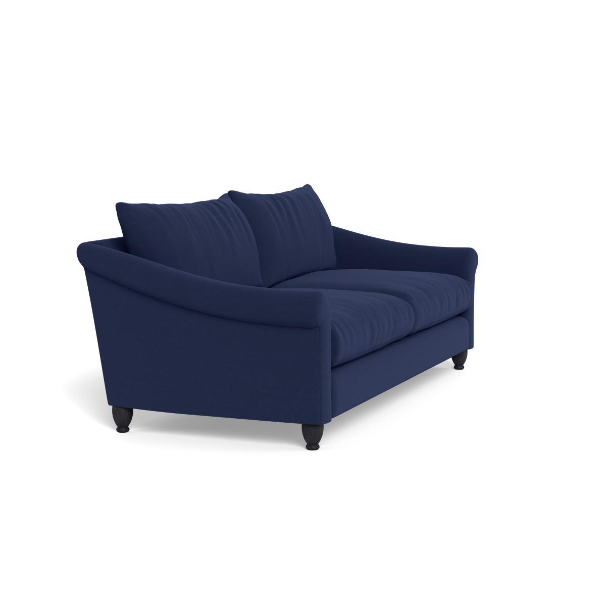 Heal's Devon 4 Seater Melton Wool New Navy Walnut Stain Beech Feet - Heal's UK Furniture – image 2