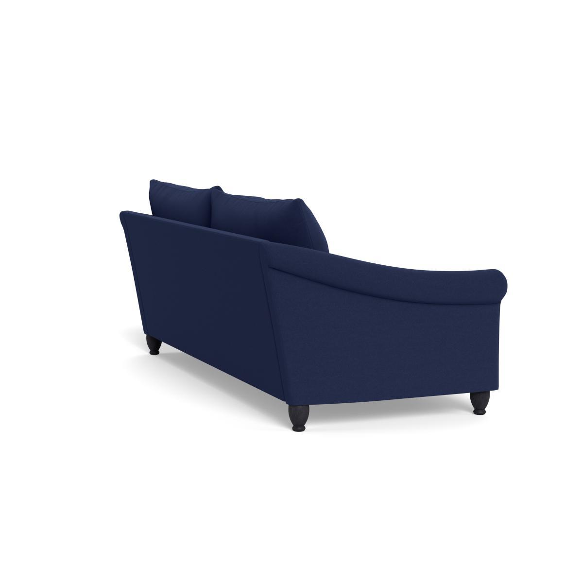 Heal's Devon 4 Seater Melton Wool New Navy Walnut Stain Beech Feet - Heal's UK Furniture – image 4