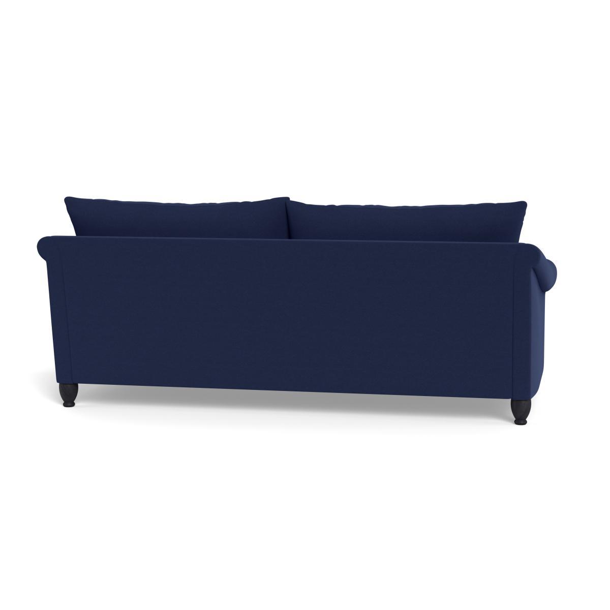 Heal's Devon 4 Seater Melton Wool New Navy Walnut Stain Beech Feet - Heal's UK Furniture – image 5