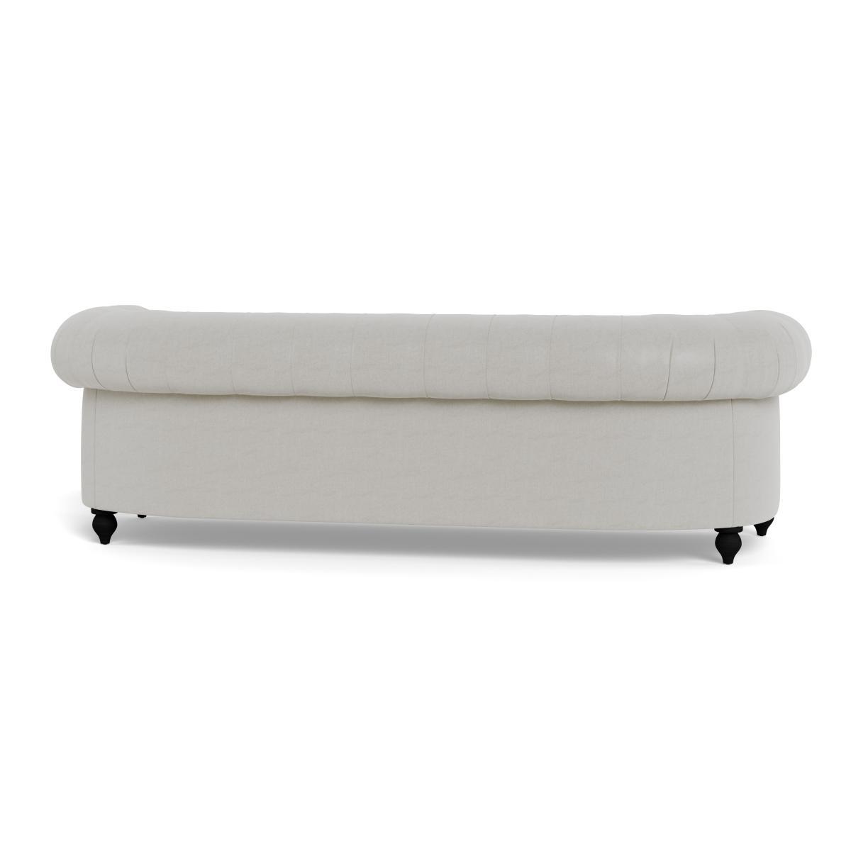Heal's Fitzrovia 4 Seater Sofa Capelo LinenCotton Sea Salt Black Feet - Heal's UK Furniture – image 5
