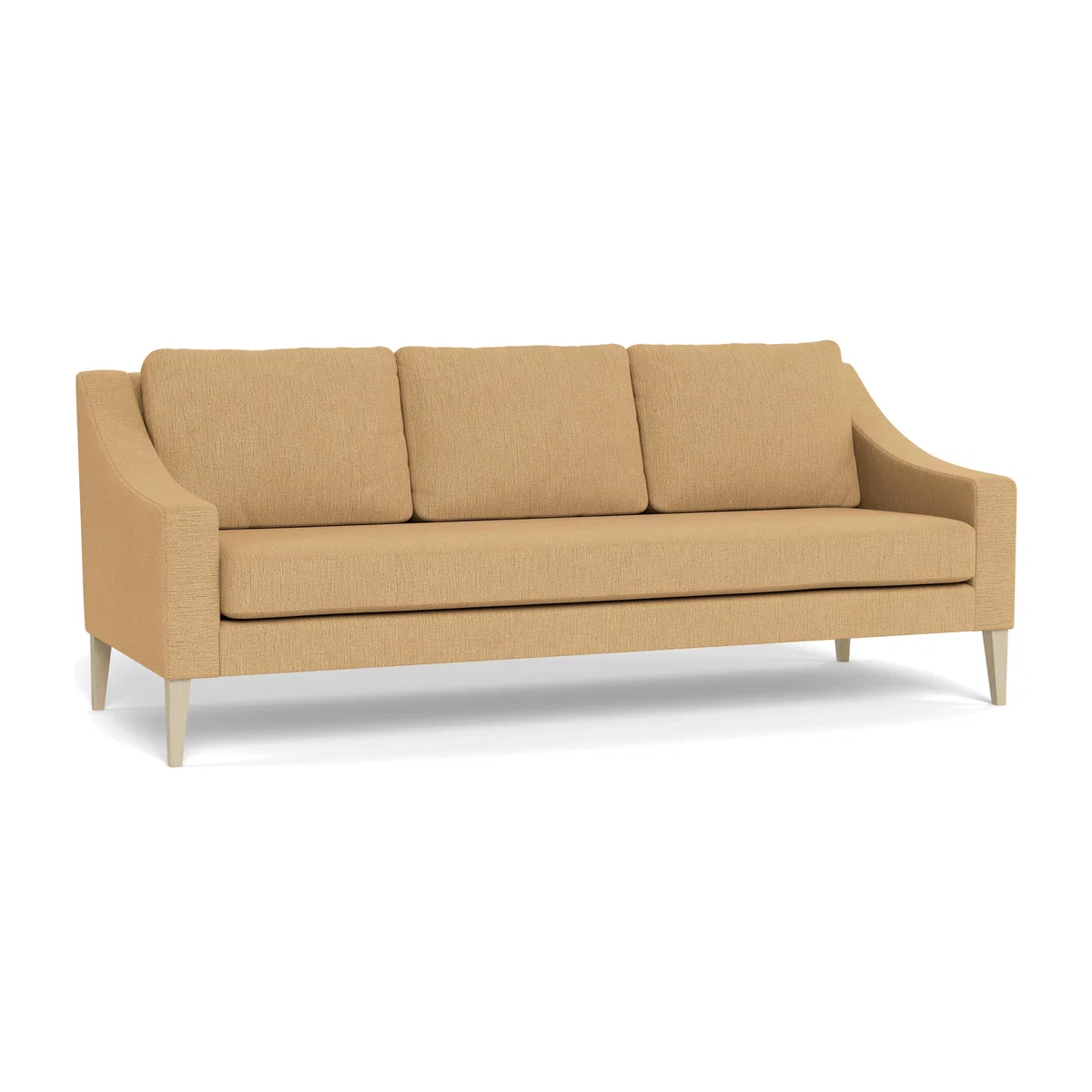 Heal's Richmond 4 Seater Sofa Smart Linen Mix Sand Tinted Ash Feet - Heal's UK Furniture – image 1