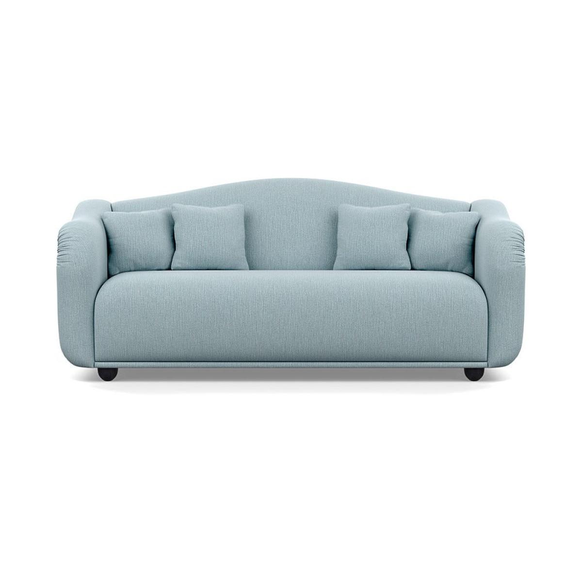 Heal's Tetbury 4 Seater Sofa Smart Linen Mix Duck Egg Black Beech Feet – image 2