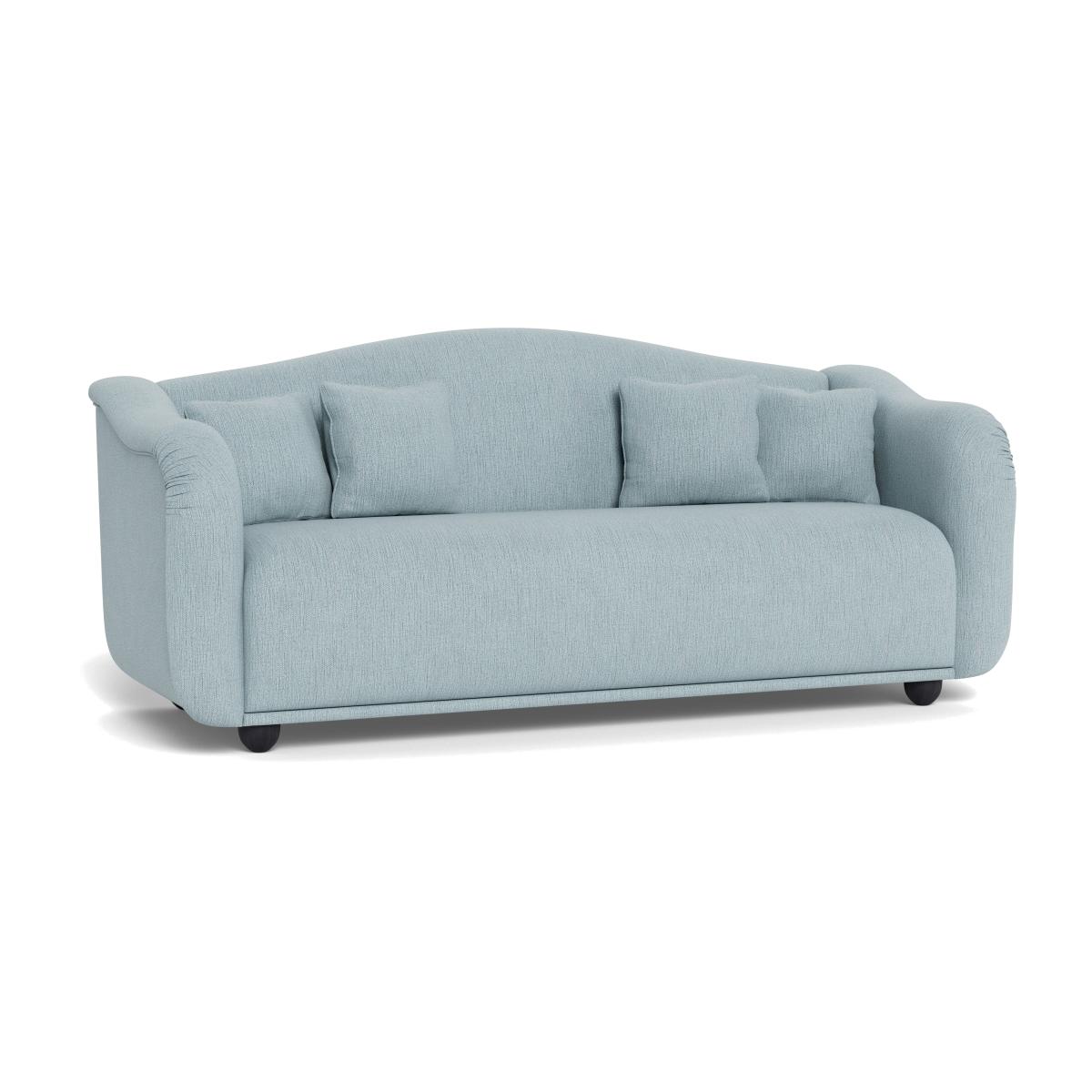 Heal's Tetbury 4 Seater Sofa Smart Linen Mix Duck Egg Black Beech Feet – image 1