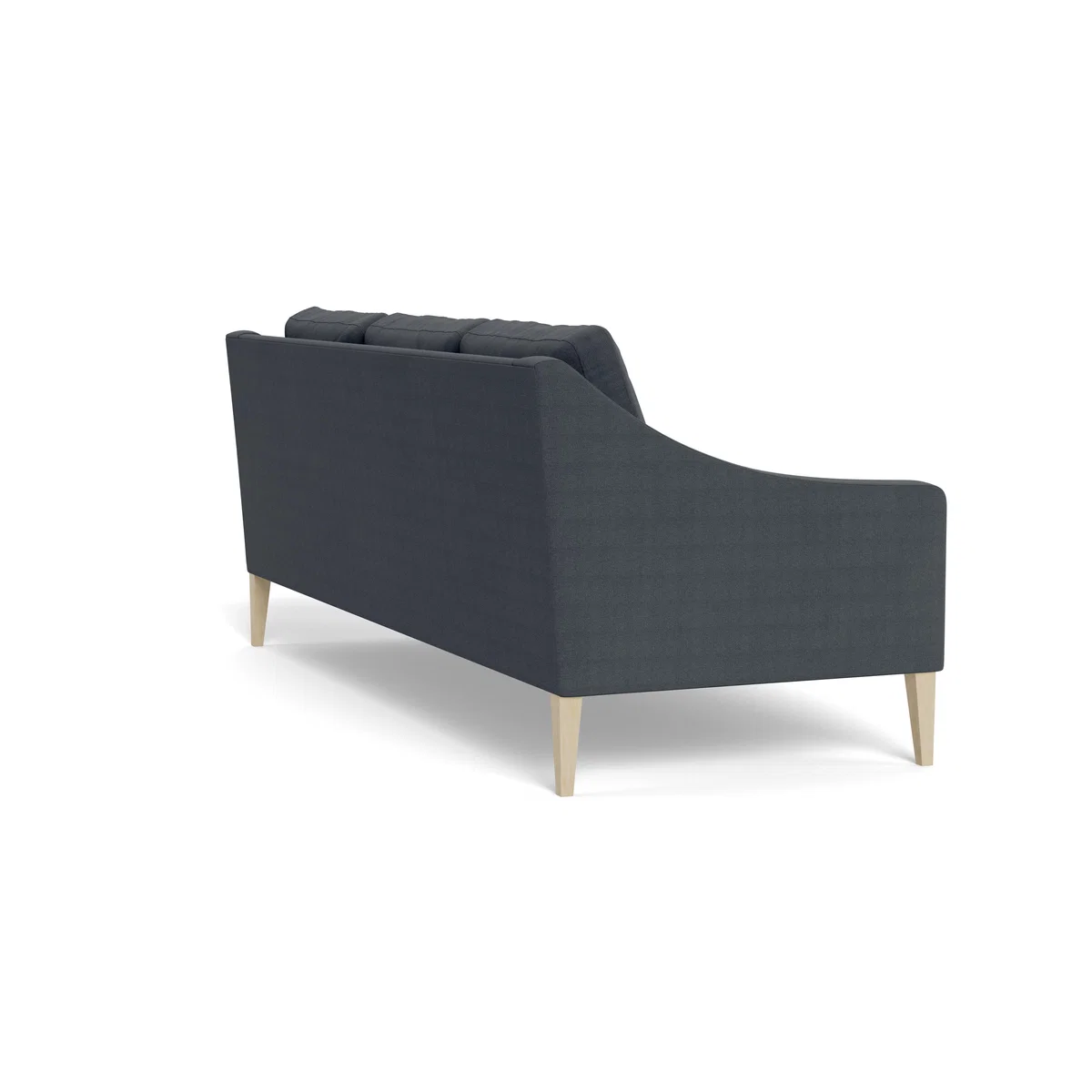 Heal's Richmond 4 Seater Sofa Melton Wool Shale WALNUT - Heal's UK Furniture – image 4