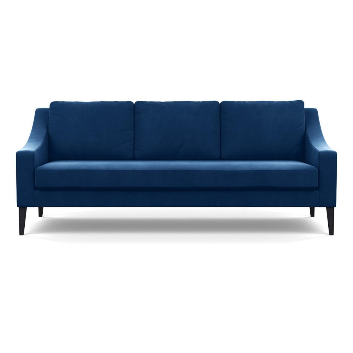 Heal's Richmond 4 Seater Sofa Velvet Petrol Black Feet – image 2