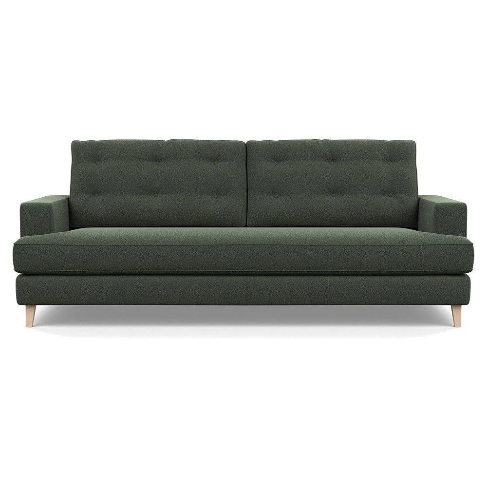 Heal's Mistral 4 Seater Sofa Smart Luxe Velvet Azure Black Feet - Heal's UK Furniture – image 11