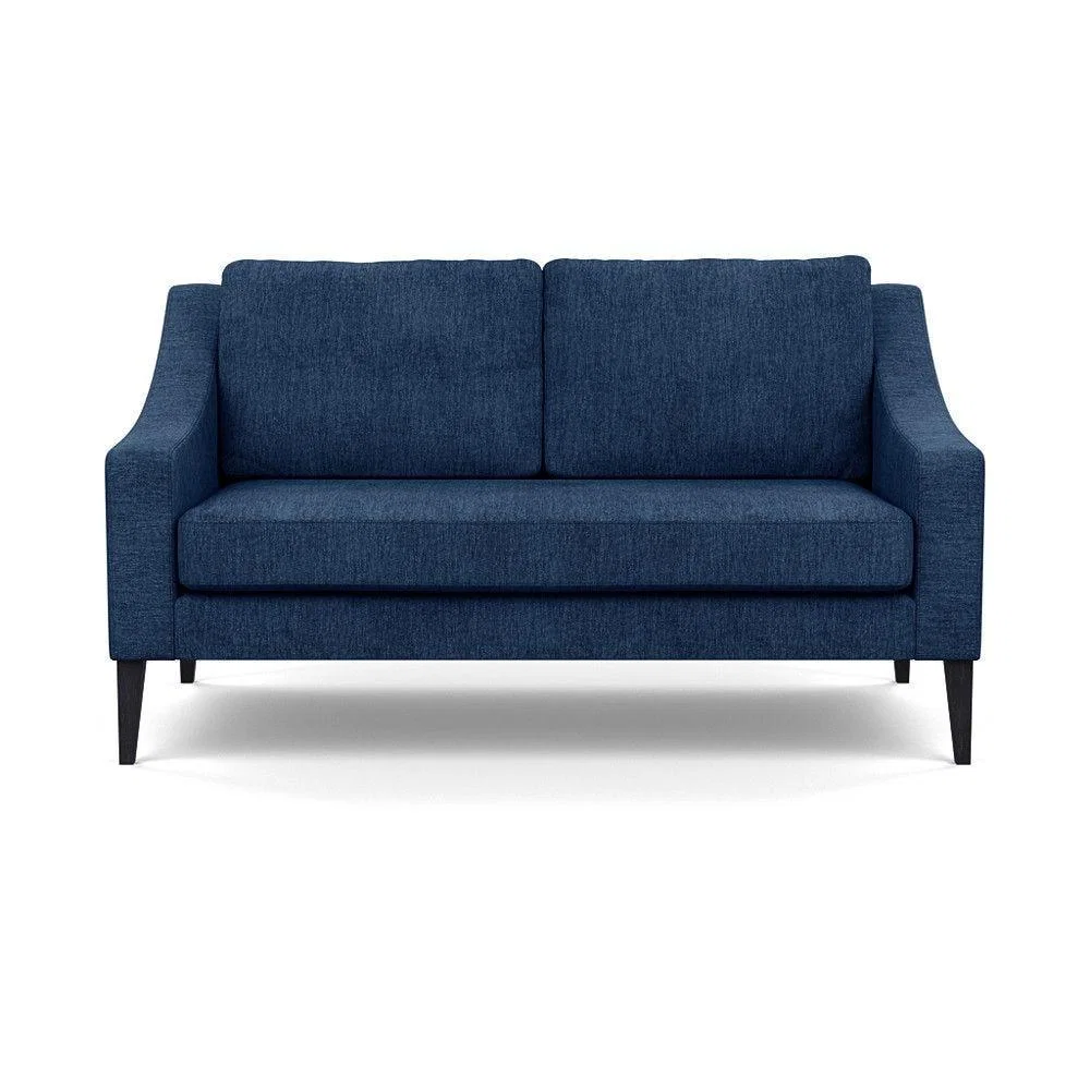 Heal's Mistral 4 Seater Sofa Smart Luxe Velvet Azure Black Feet - Heal's UK Furniture – image 14