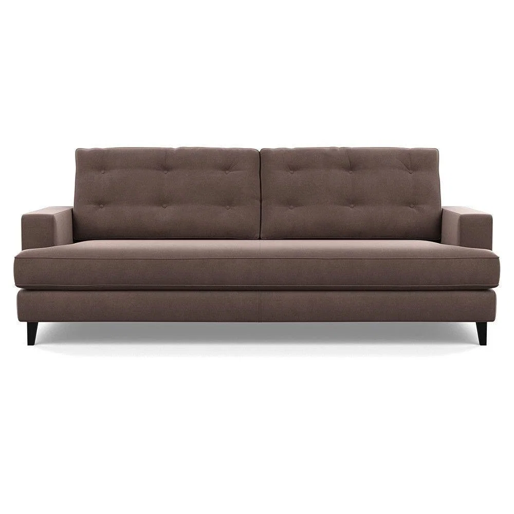 Heal's Mistral 4 Seater Sofa Smart Luxe Velvet Azure Black Feet - Heal's UK Furniture – image 15