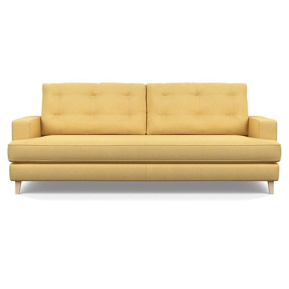 Heal's Mistral 4 Seater Sofa Smart Luxe Velvet Azure Black Feet - Heal's UK Furniture – image 18