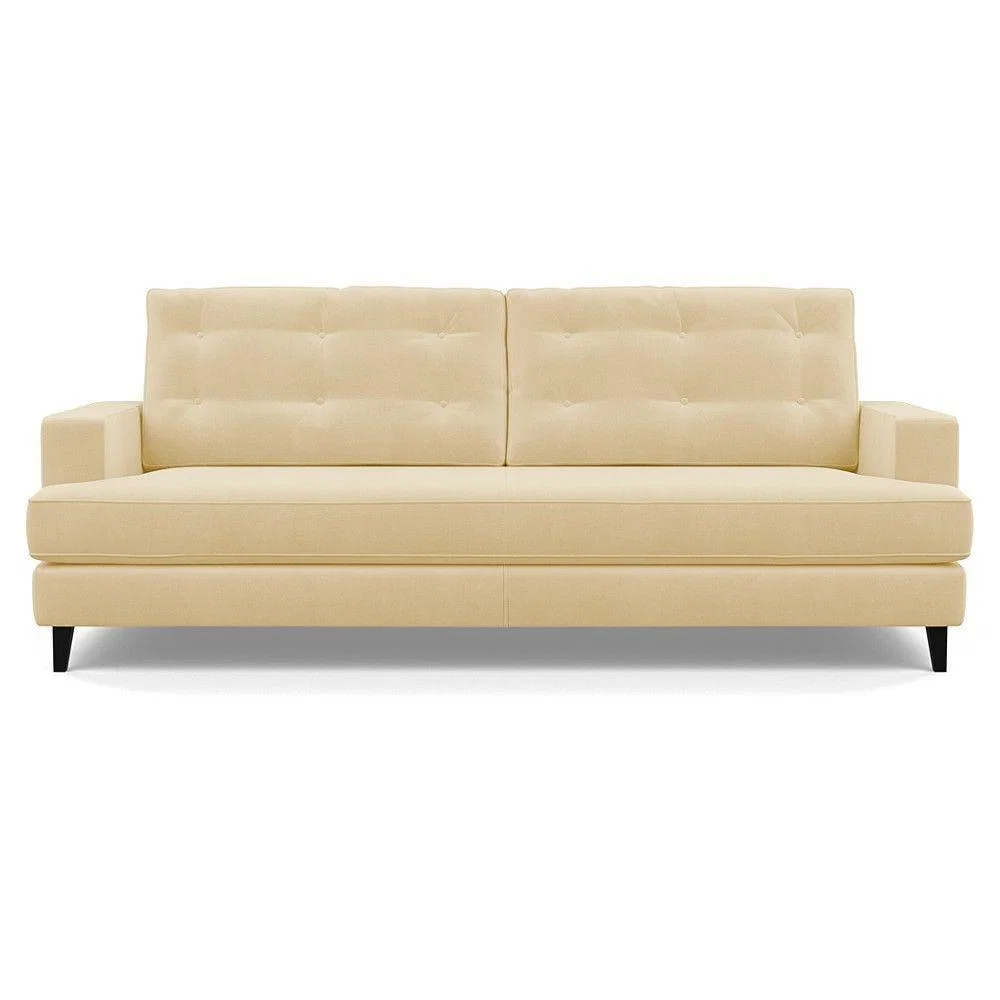 Heal's Mistral 4 Seater Sofa Smart Luxe Velvet Azure Black Feet - Heal's UK Furniture – image 20