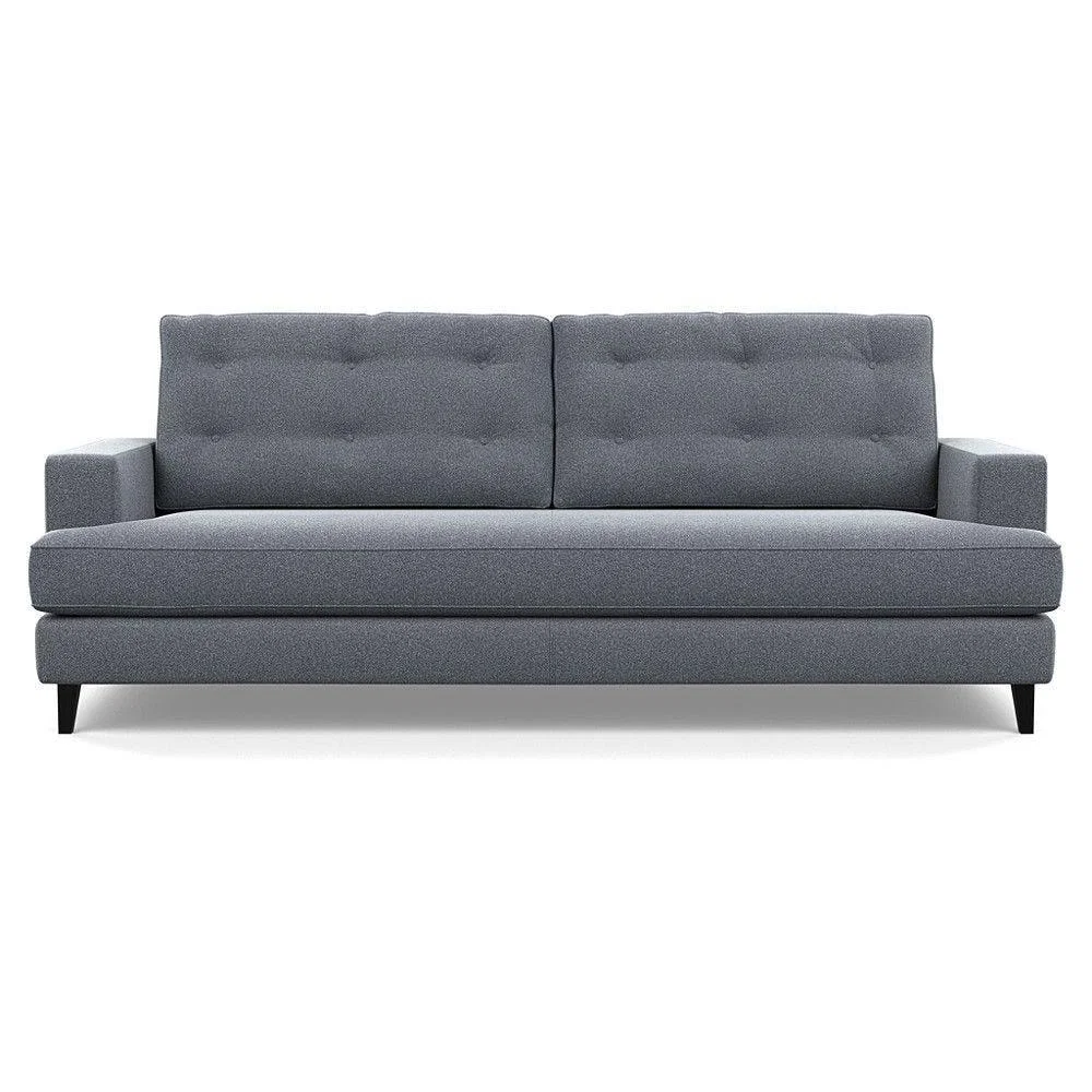 Heal's Mistral 4 Seater Sofa Smart Luxe Velvet Azure Black Feet - Heal's UK Furniture – image 22