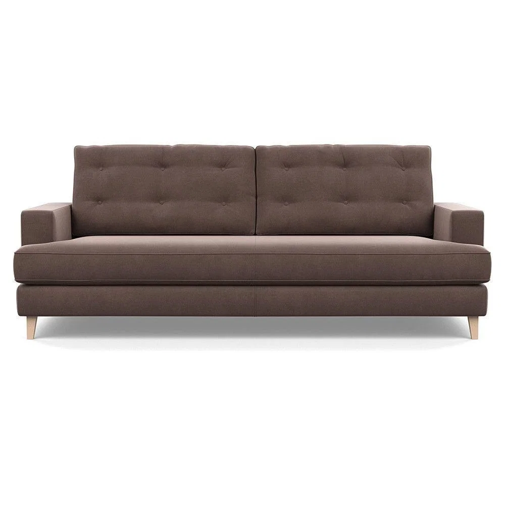Heal's Mistral 4 Seater Sofa Smart Luxe Velvet Azure Black Feet - Heal's UK Furniture – image 28