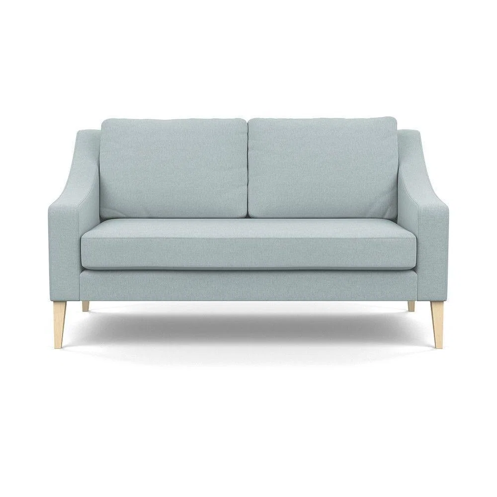 Heal's Mistral 4 Seater Sofa Smart Luxe Velvet Azure Black Feet - Heal's UK Furniture – image 4