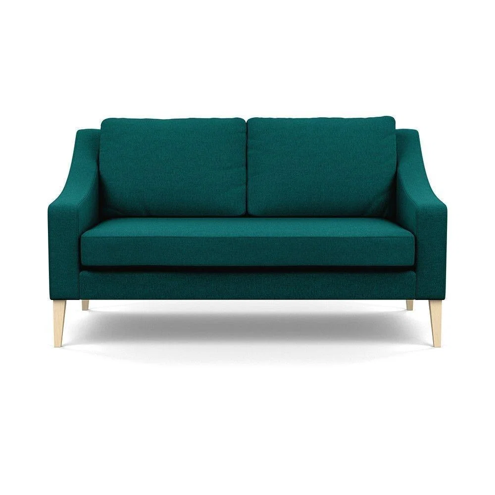 Heal's Mistral 4 Seater Sofa Smart Luxe Velvet Azure Black Feet - Heal's UK Furniture – image 31