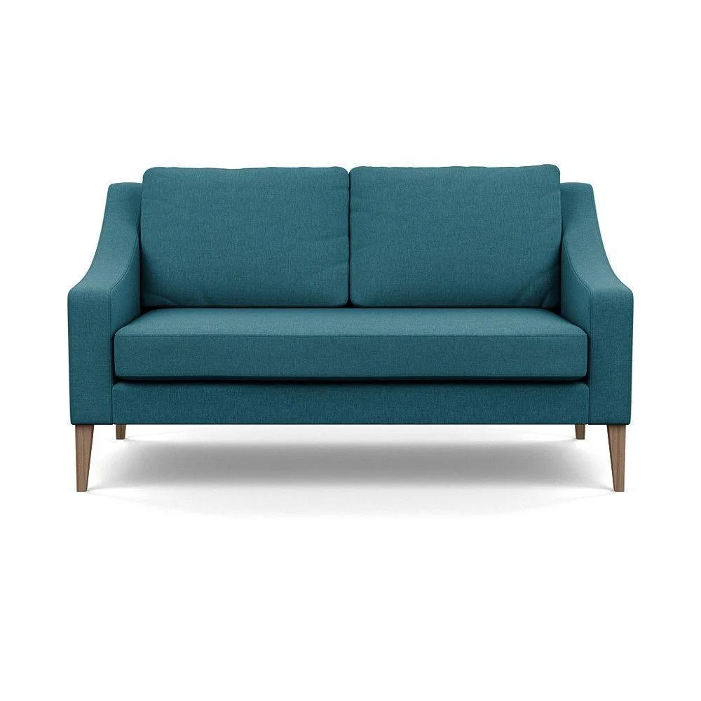 Heal's Mistral 4 Seater Sofa Smart Luxe Velvet Azure Black Feet - Heal's UK Furniture – image 5