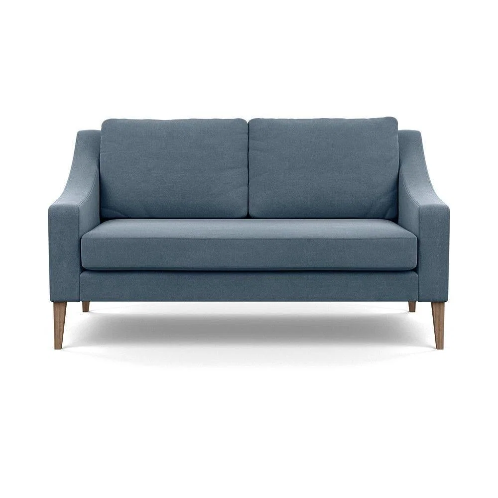 Heal's Mistral 4 Seater Sofa Smart Luxe Velvet Azure Black Feet - Heal's UK Furniture – image 42