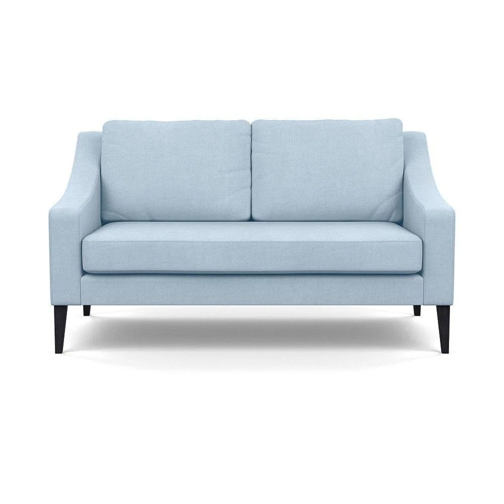 Heal's Mistral 4 Seater Sofa Smart Luxe Velvet Azure Black Feet - Heal's UK Furniture – image 48