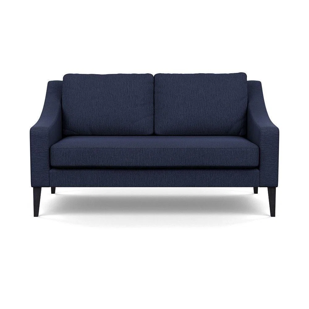 Heal's Mistral 4 Seater Sofa Smart Luxe Velvet Azure Black Feet - Heal's UK Furniture – image 6