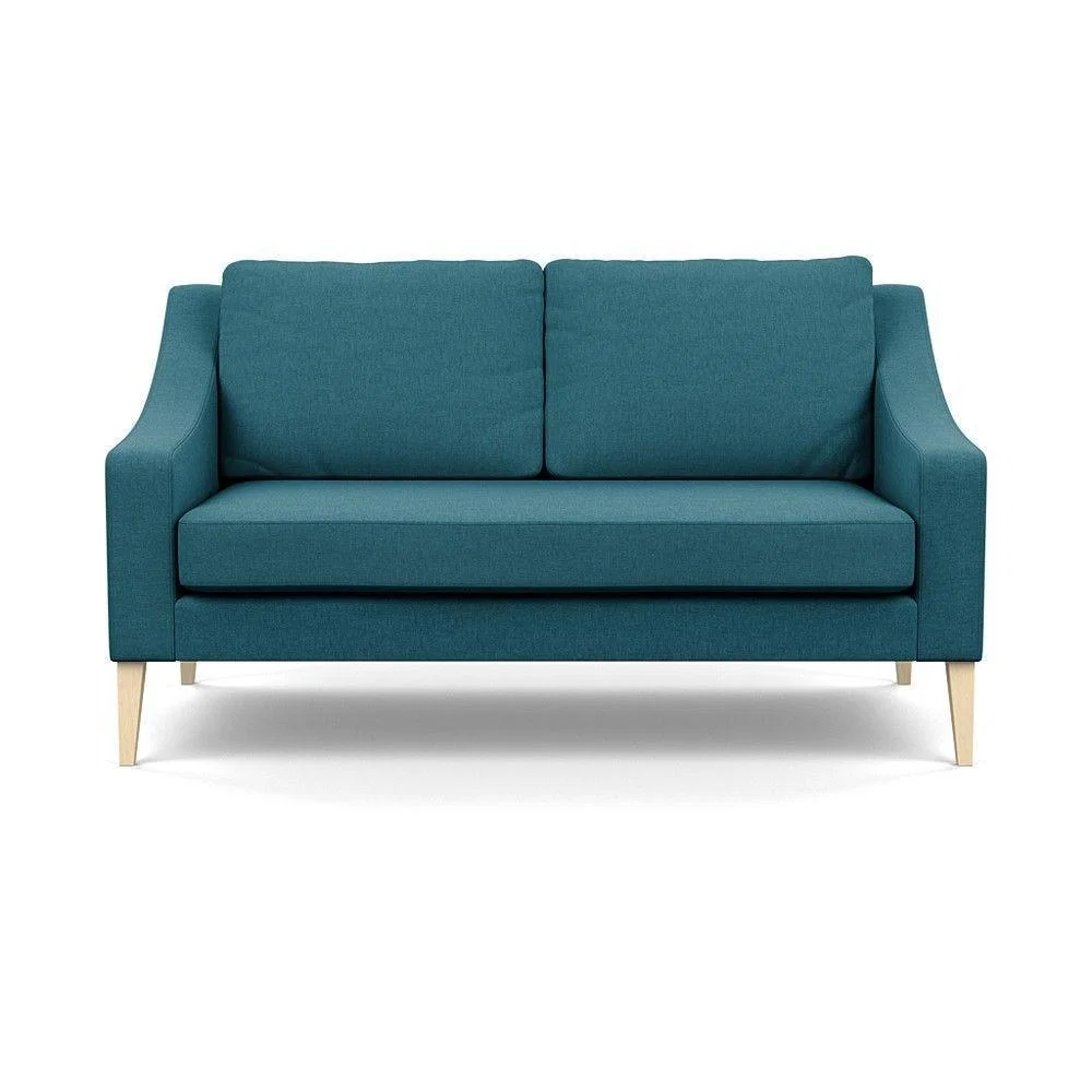 Heal's Mistral 4 Seater Sofa Smart Luxe Velvet Azure Black Feet - Heal's UK Furniture – image 62