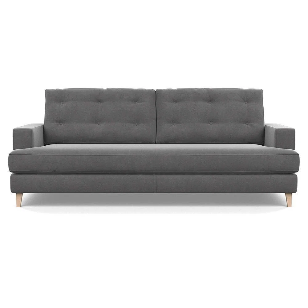 Heal's Mistral 4 Seater Sofa Smart Luxe Velvet Azure Black Feet - Heal's UK Furniture – image 64