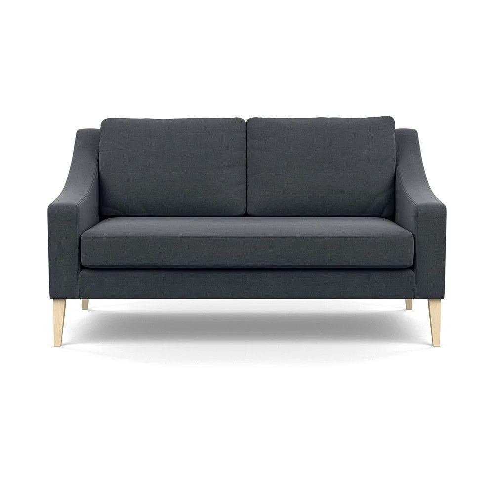 Heal's Mistral 4 Seater Sofa Smart Luxe Velvet Azure Black Feet - Heal's UK Furniture – image 67