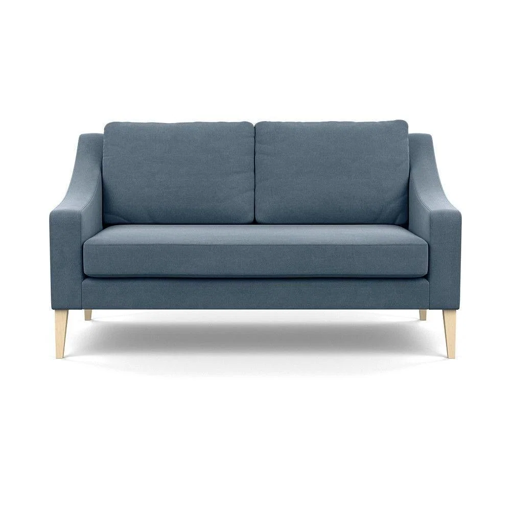 Heal's Mistral 4 Seater Sofa Smart Luxe Velvet Azure Black Feet - Heal's UK Furniture – image 76