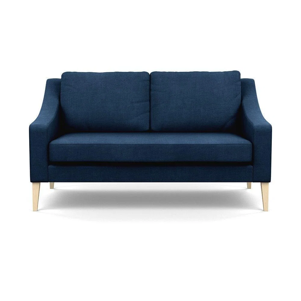 Heal's Mistral 4 Seater Sofa Smart Luxe Velvet Azure Black Feet - Heal's UK Furniture – image 9