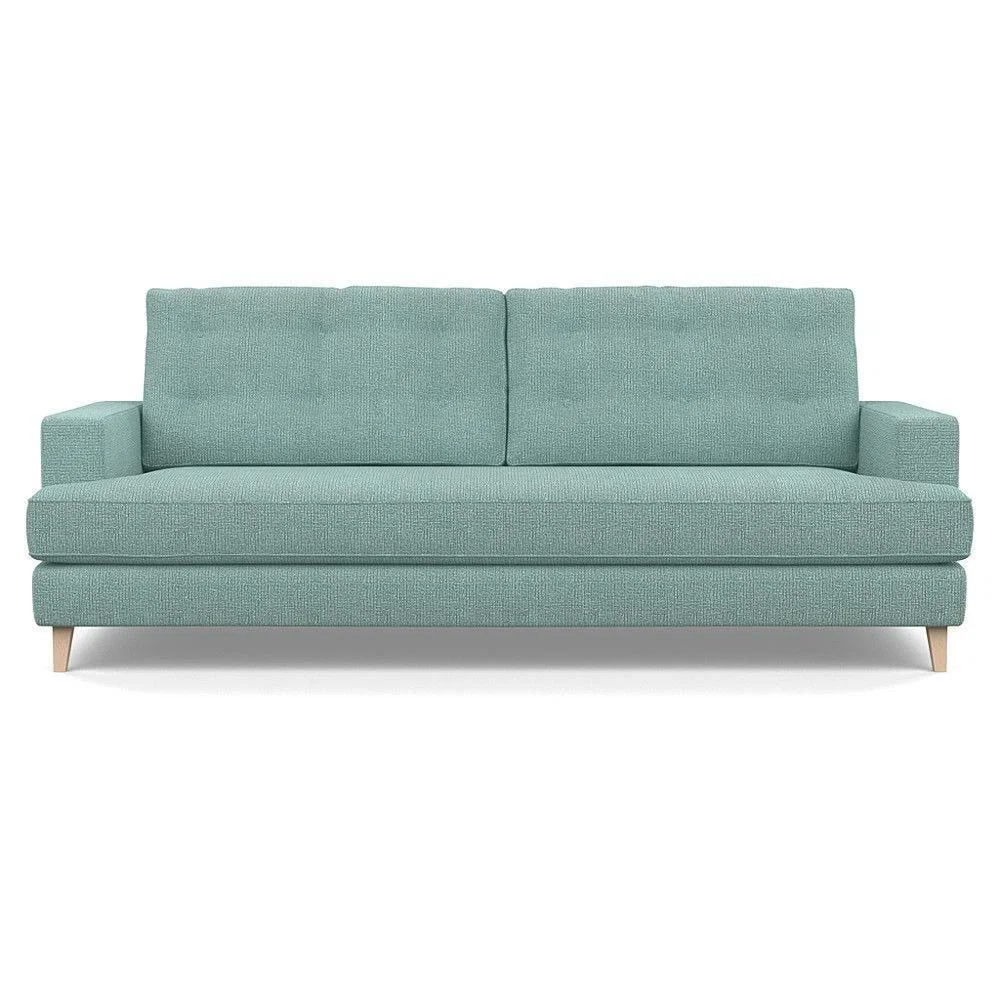 Heal's Mistral 4 Seater Sofa Smart Luxe Velvet Azure Black Feet - Heal's UK Furniture – image 86