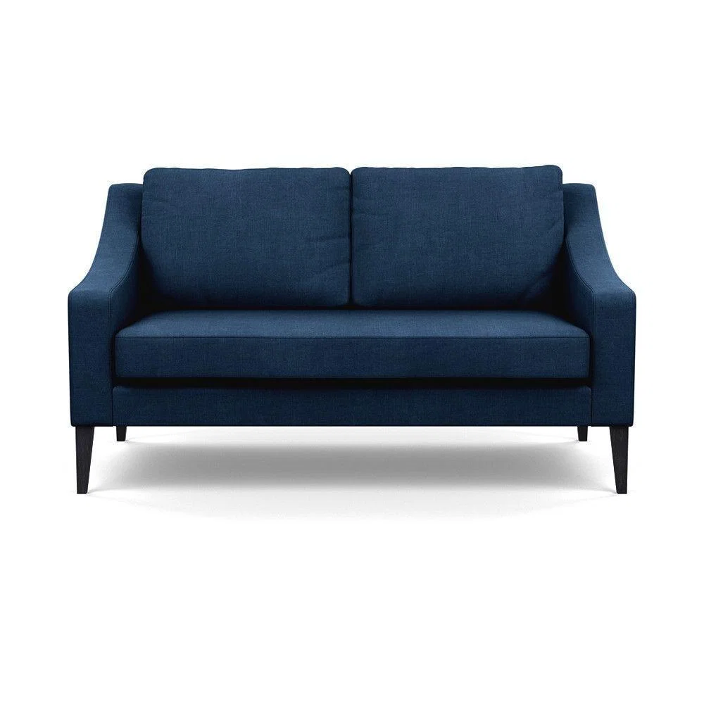 Heal's Mistral 4 Seater Sofa Smart Luxe Velvet Azure Black Feet - Heal's UK Furniture – image 89