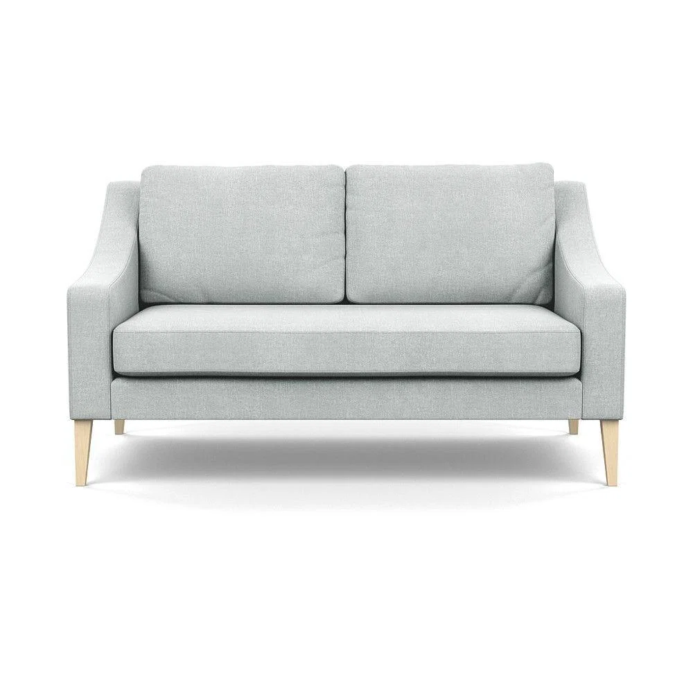 Heal's Mistral 4 Seater Sofa Smart Luxe Velvet Azure Black Feet - Heal's UK Furniture – image 94