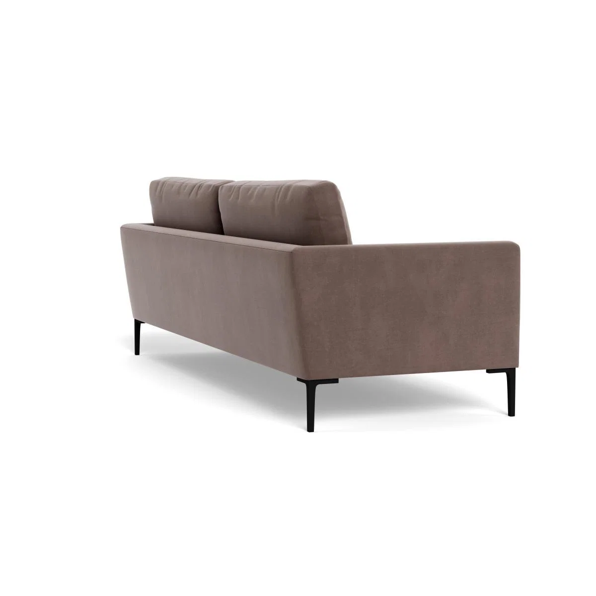 Heal's Eton 4 Seater Sofa Smart Velvet Mouse Brass Feet - Heal's UK Furniture – image 4