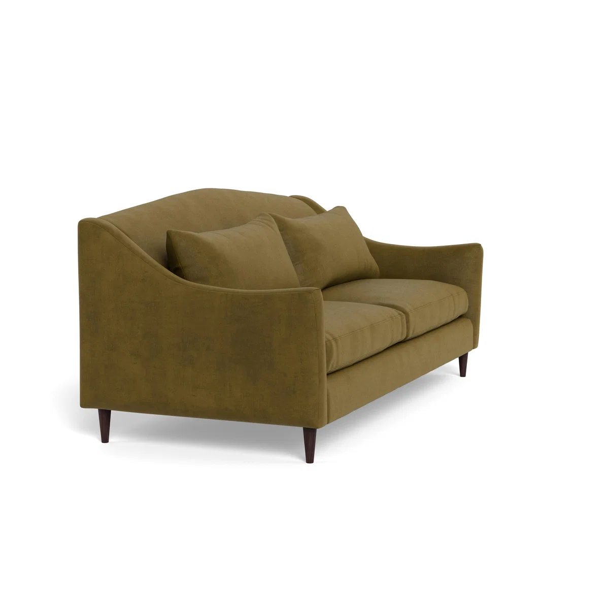 Heal's Somerset 4 Seater Sofa Smart Luxe Velvet Peridot Natural Feet – image 3