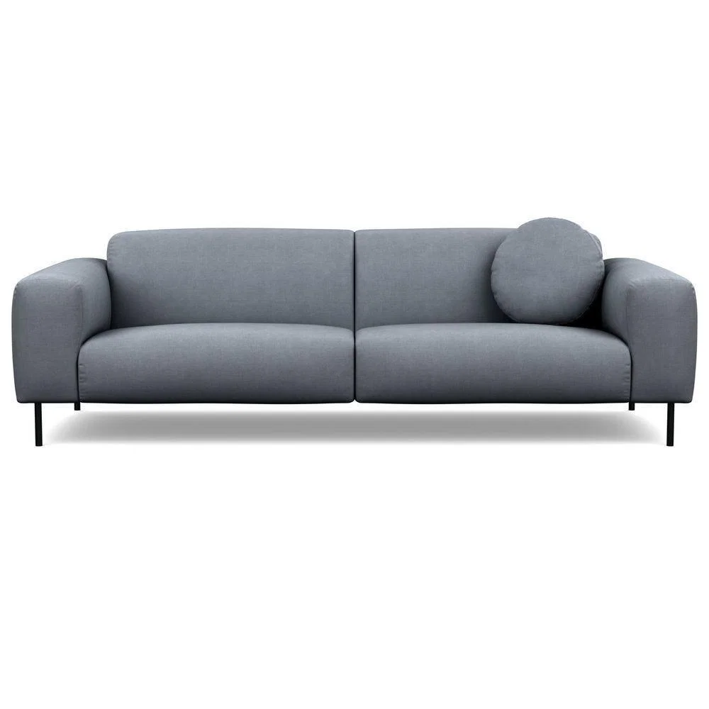 Heal's Luna 4 Seater Sofa Tundra Texture Latte Black Feet - Heal's UK Furniture – image 3